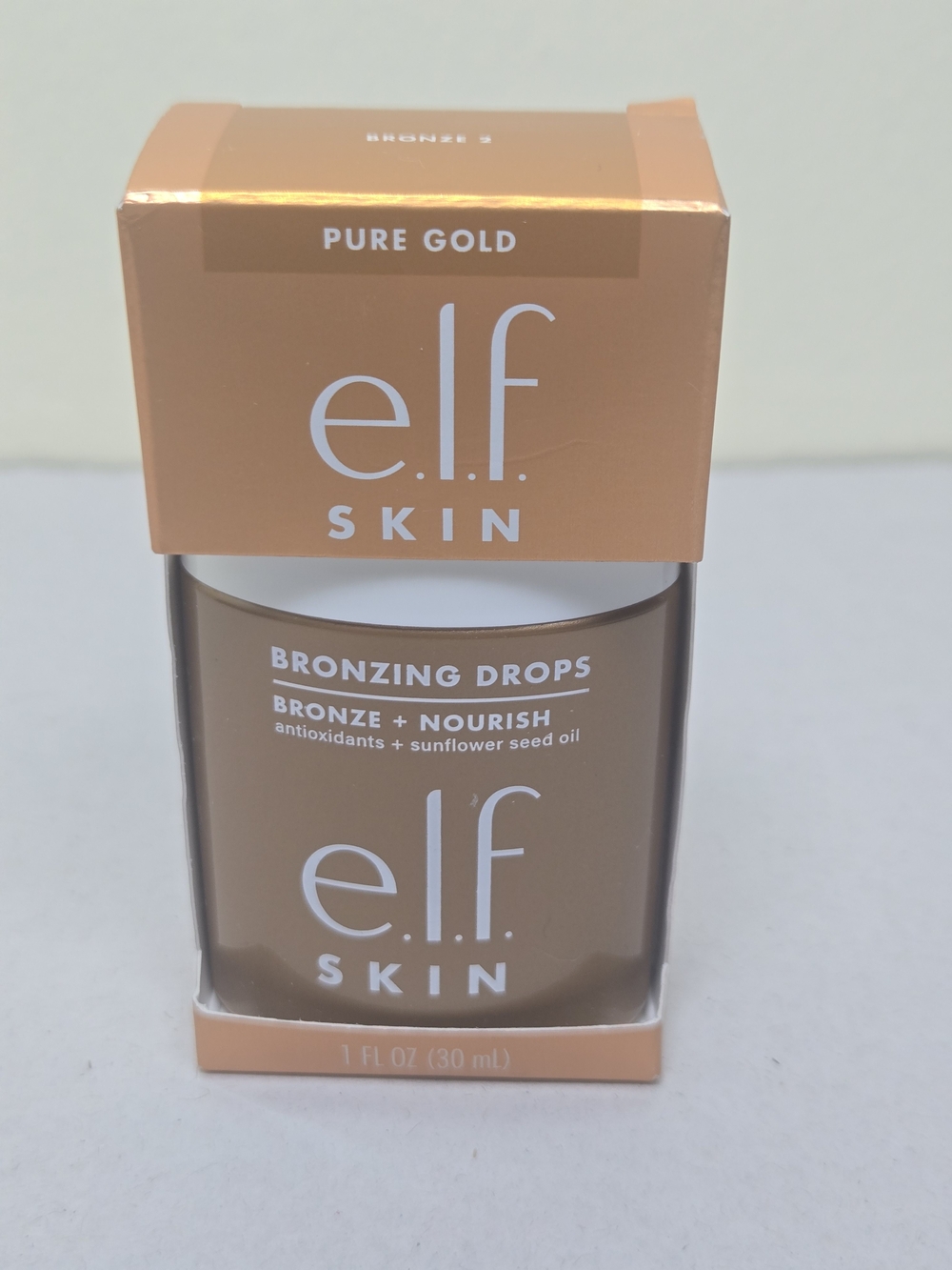 e.l.f. Skin Bronzing Drops in Pure Gold - Gold
